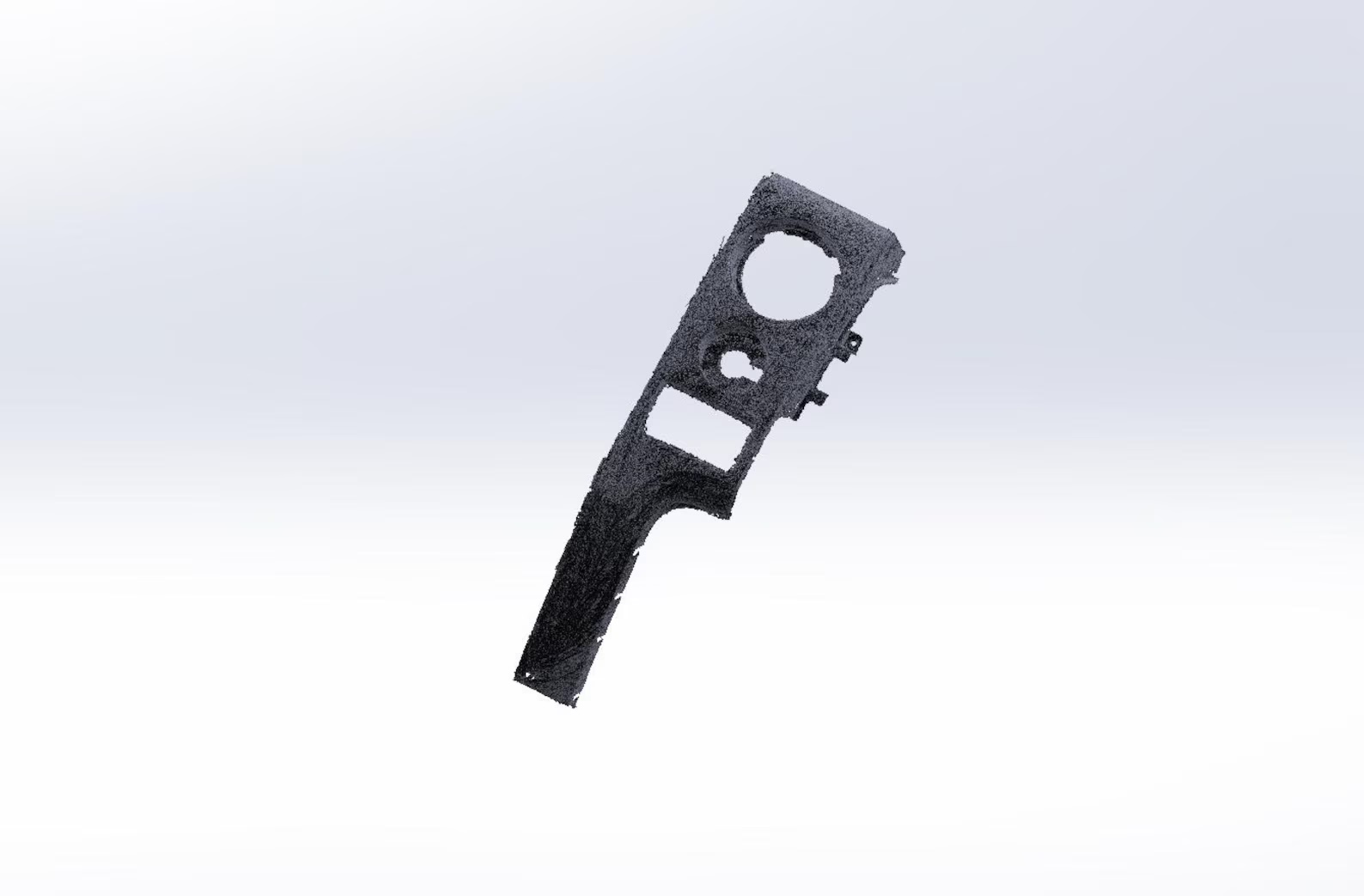 Custom 3D-printed dash panel for a 2009-2014 Ford F-150
